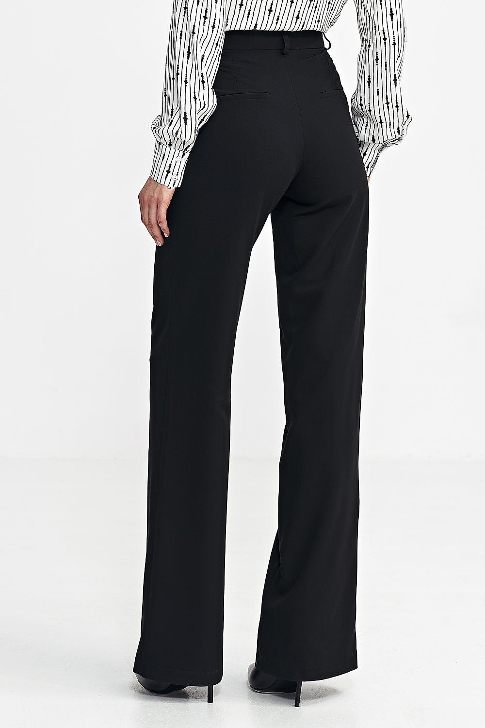 Viscose Trousers with Bootcut Legs - Michelle & Kenza Co.