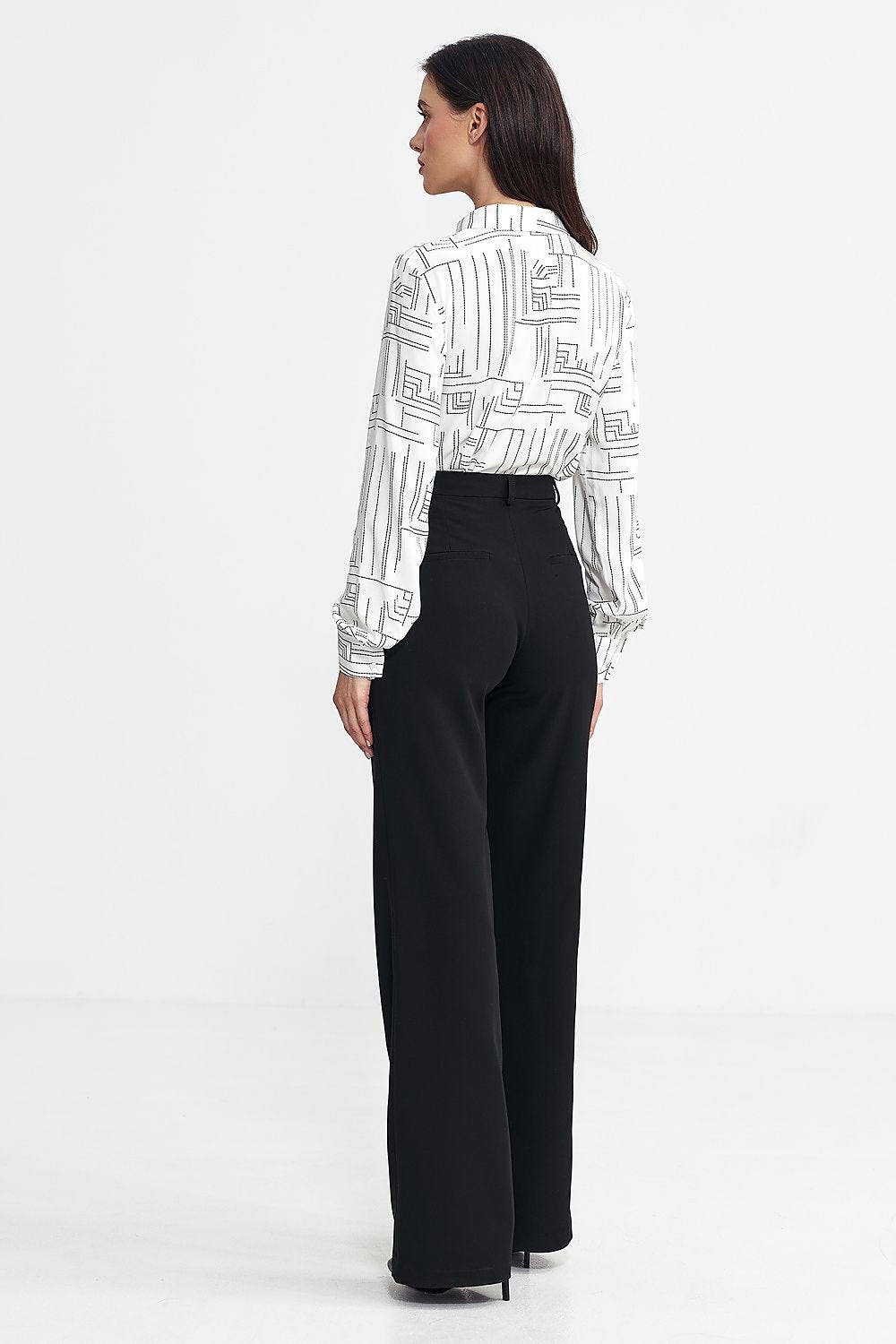 Viscose Trousers with Bootcut Legs - Michelle & Kenza Co.