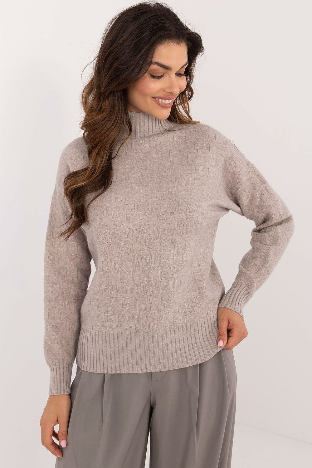 Chic Half Turtleneck Casual Sweater