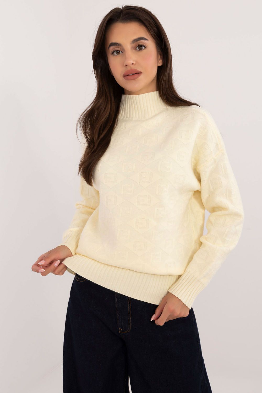 Chic Half Turtleneck Casual Sweater