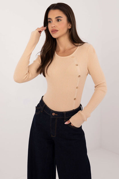 Elegant Button Detail Everyday Jumper