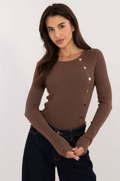 Elegant Button Detail Everyday Jumper