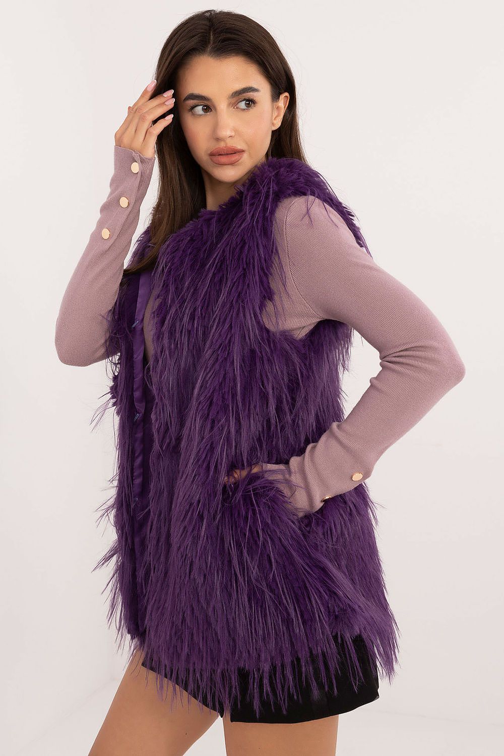 Faux Fur Gilet with Insulated Design - Michelle & Kenza Co.