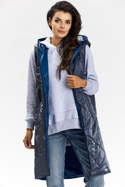 Reversible Gilet with Hooded Design - Michelle & Kenza Co.