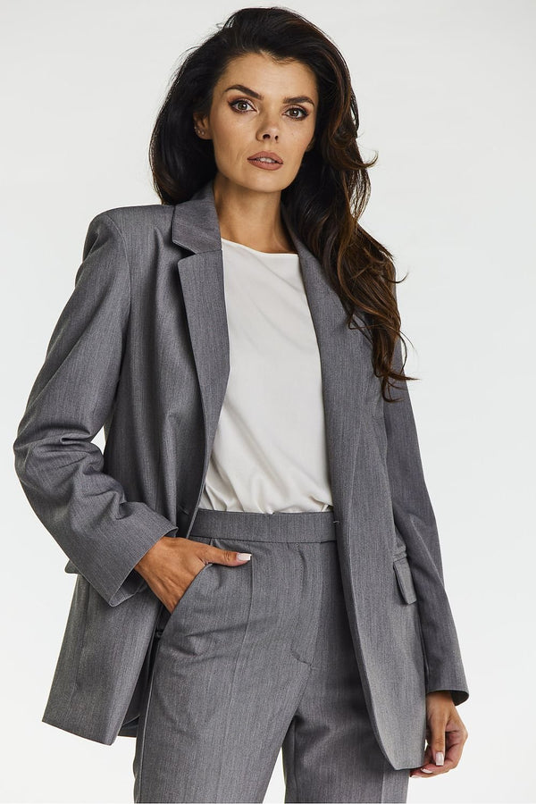 Viscose Jacket with Contrasting Lining - Michelle & Kenza Co.