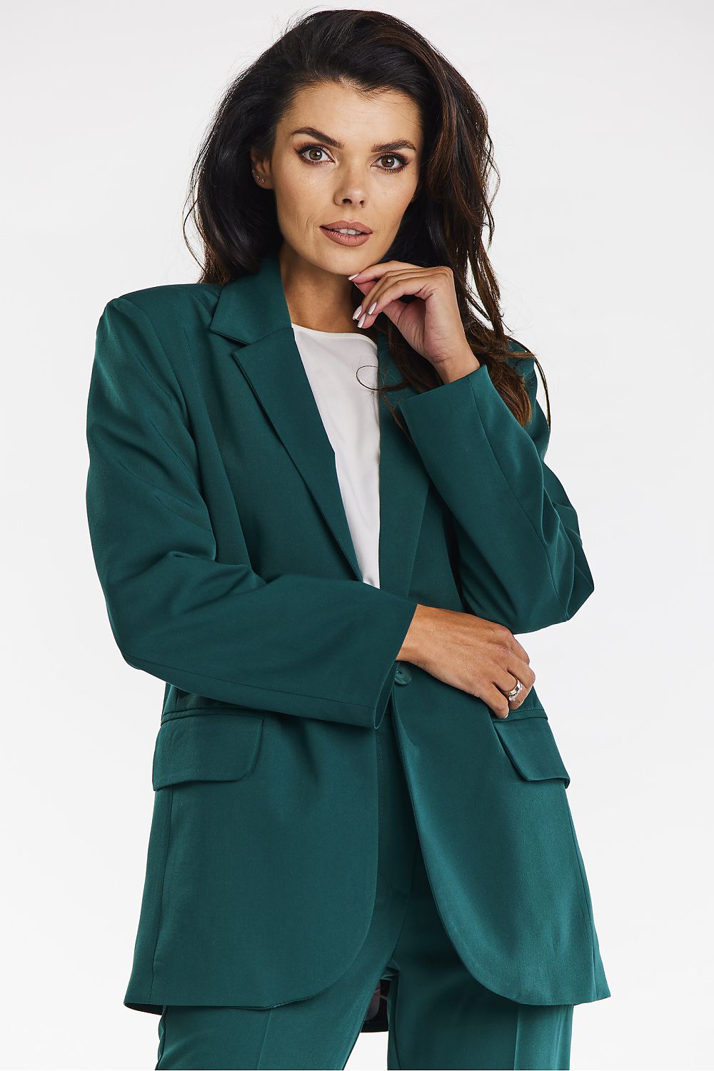 Viscose Jacket with Contrasting Lining - Michelle & Kenza Co.