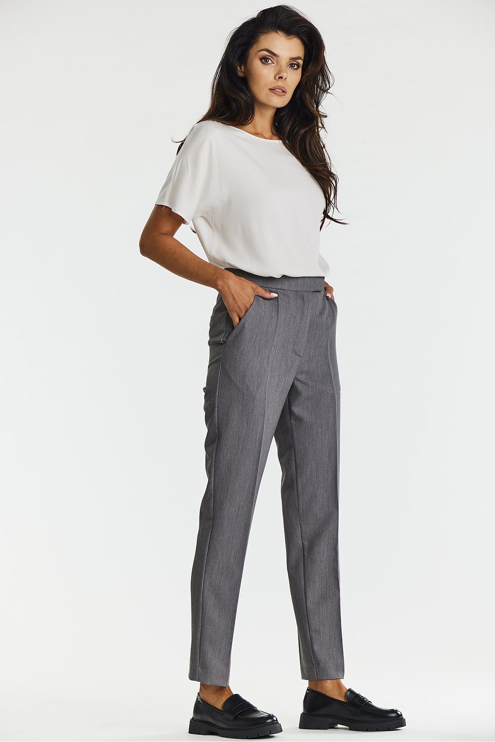 Viscose Cigarette Pants with Halterneck Detail - Michelle & Kenza Co.