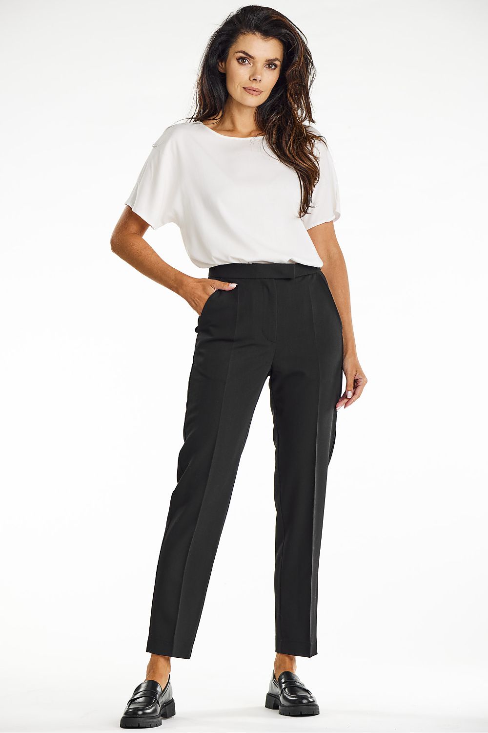 Viscose Cigarette Pants with Halterneck Detail - Michelle & Kenza Co.