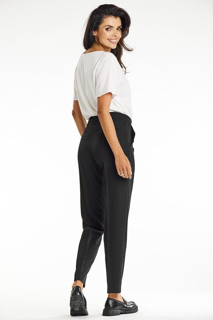 Viscose Cigarette Pants with Halterneck Detail - Michelle & Kenza Co.