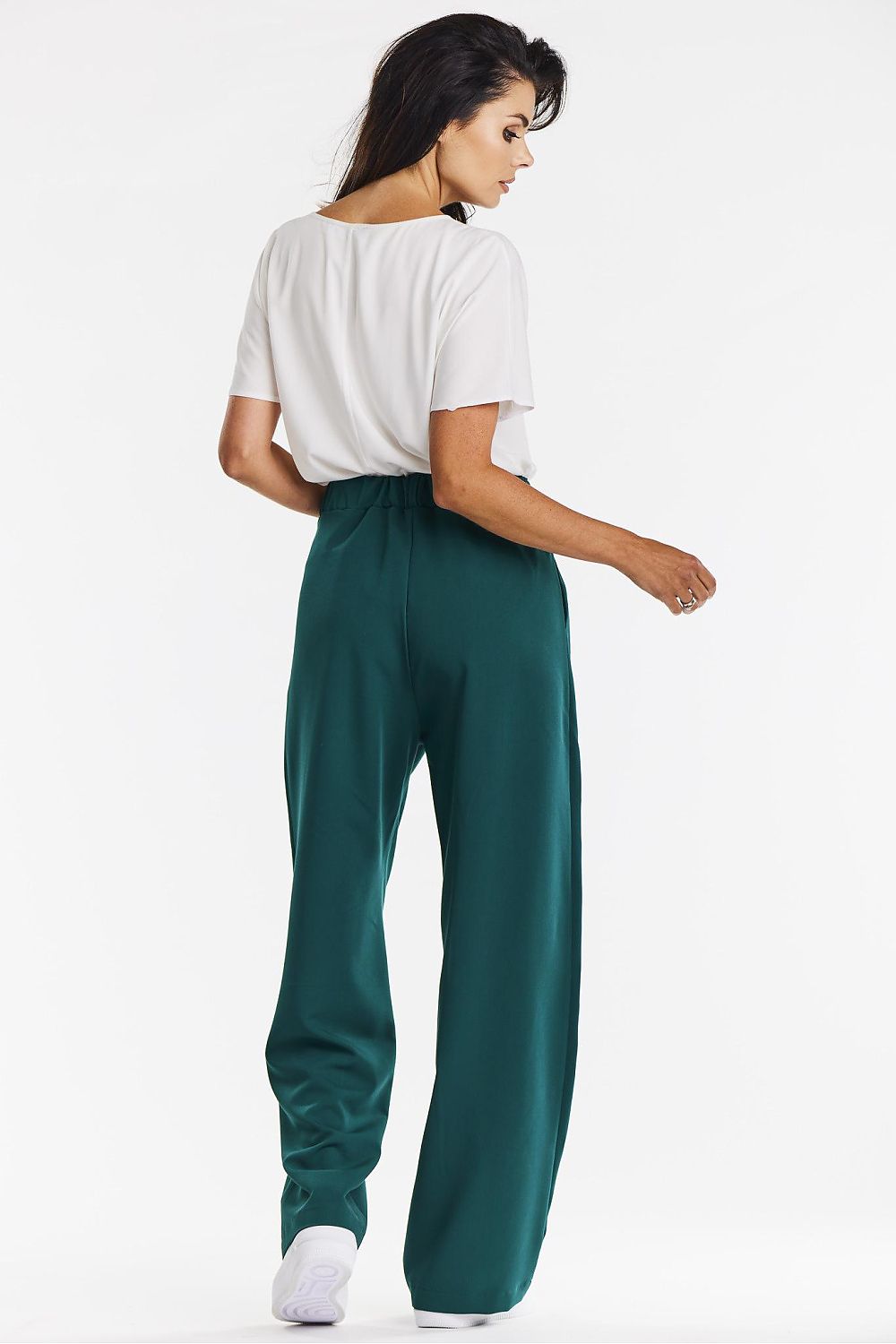 Viscose Trousers with Wide-Leg Design - Michelle & Kenza Co.