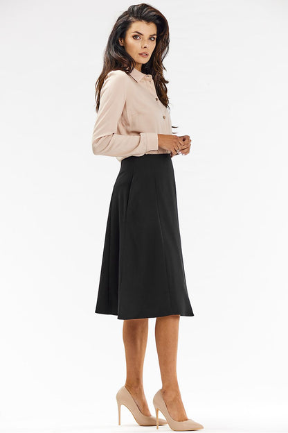 Chic Flared Midi Skirt