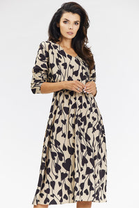 Chic Kimono Midi Dress with V Neckline - Michelle & Kenza Co.