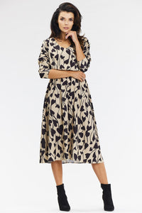 Chic Kimono Midi Dress with V Neckline - Michelle & Kenza Co.