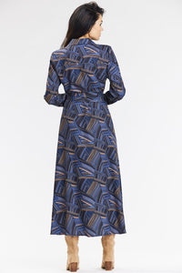 Chic Shirt Maxi Dress with Sash Tie - Michelle & Kenza Co.