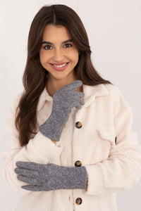 Insulated Fabric Gloves with Embroidered Finger - Michelle & Kenza Co.