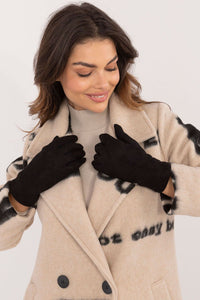 Elegant Insulated Gloves - Embroidered Finger