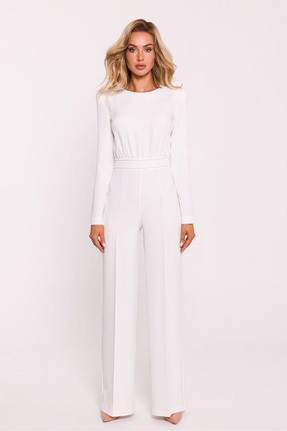 Chic Jumpsuit with Decorative Metal Zipper - Michelle & Kenza Co.