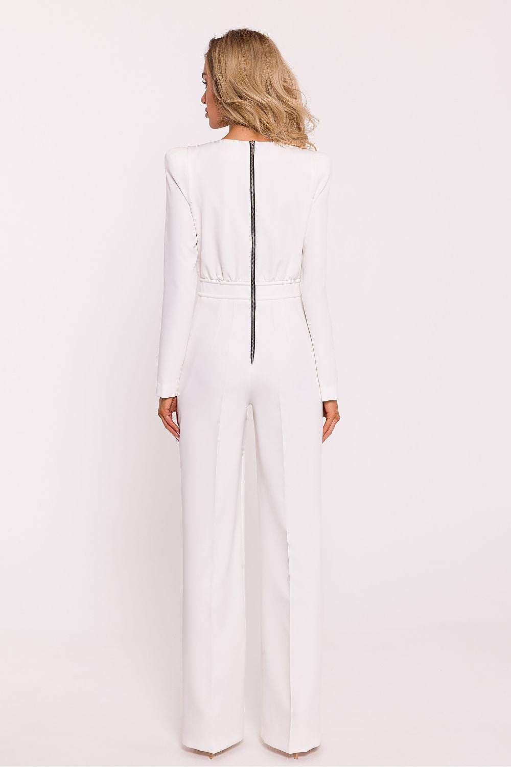 Chic Jumpsuit with Decorative Metal Zipper - Michelle & Kenza Co.