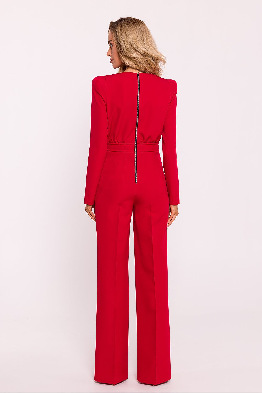 Chic Jumpsuit with Decorative Metal Zipper - Michelle & Kenza Co.