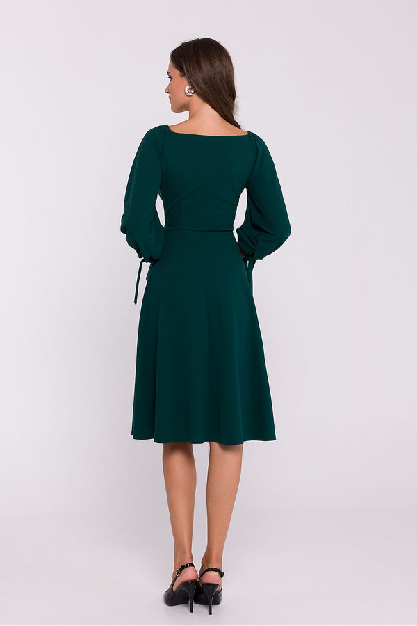 Soft Knit Daydress with V-Shaped Neckline - Michelle & Kenza Co.