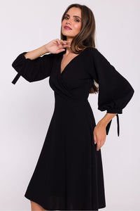 Soft Knit Daydress with V-Shaped Neckline - Michelle & Kenza Co.