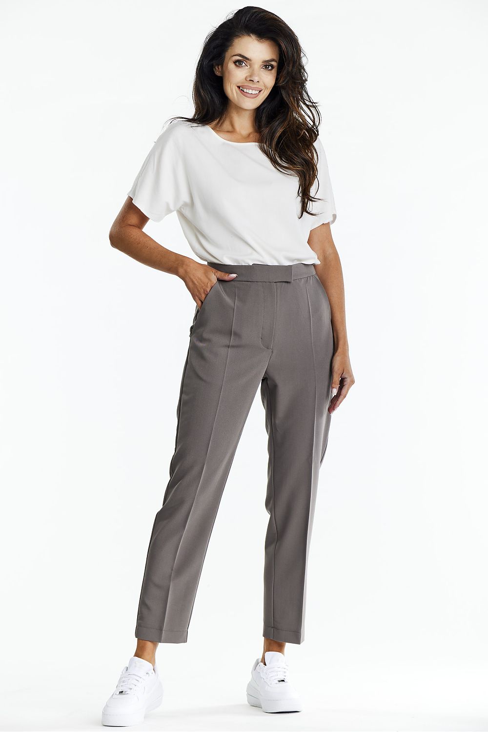 Viscose Cigarette Pants with Halterneck Detail - Michelle & Kenza Co.