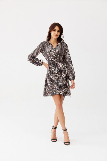 Feminine Mini Wrap Dress