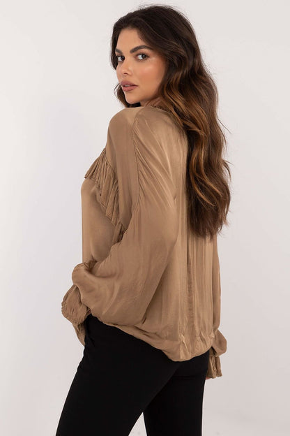 Chic Ruffle Sleeve Blouse