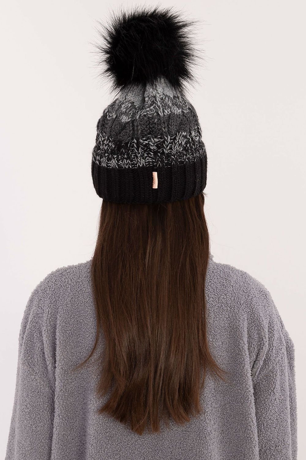 Plaid Pom-Pom Beanie