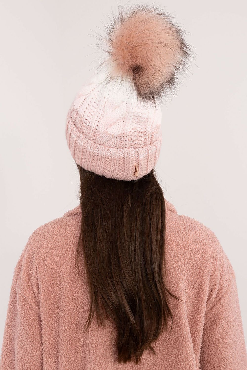 Plaid Pom-Pom Beanie