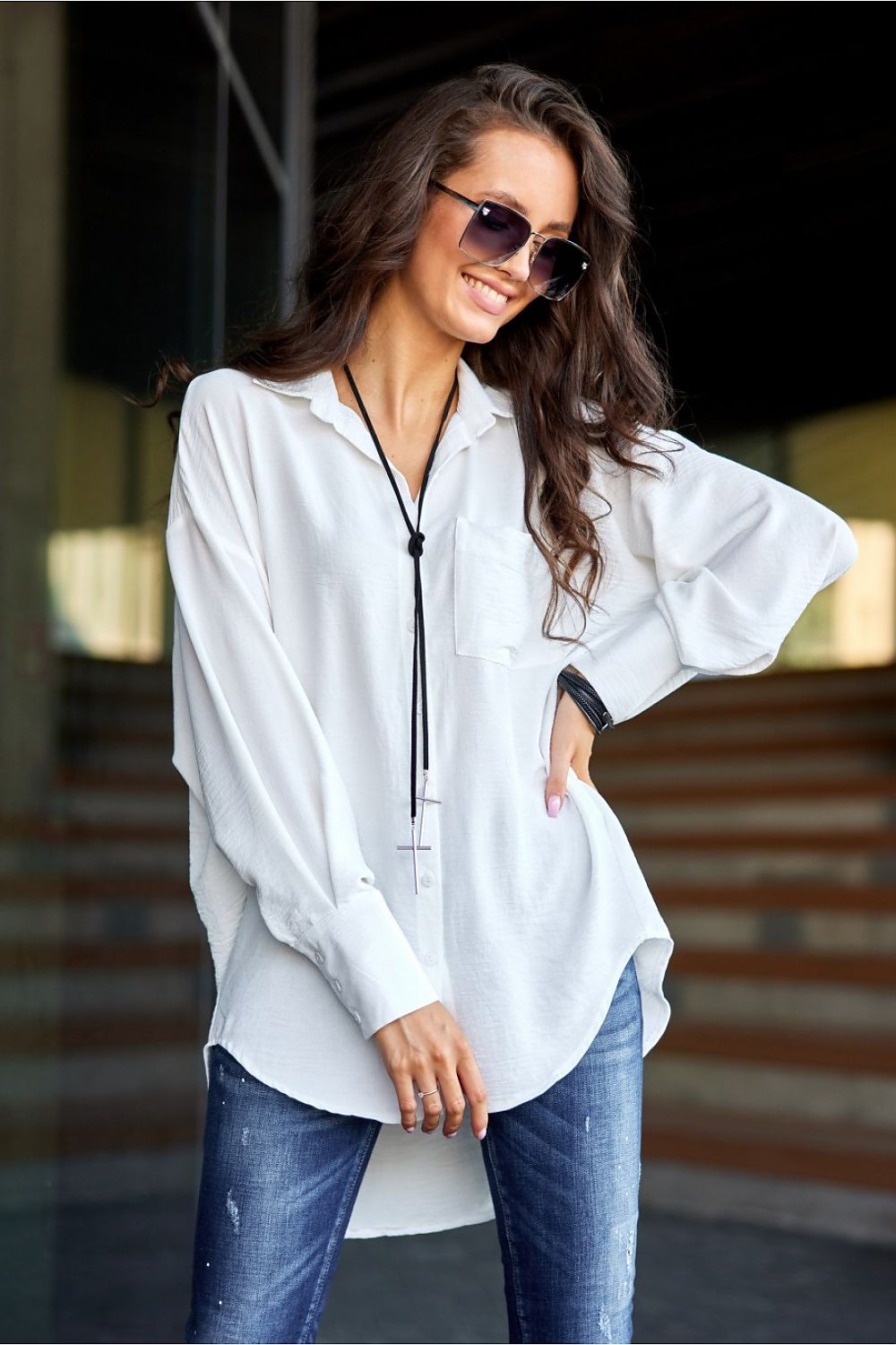 Asymmetrical Oversized Shirt