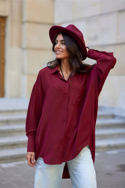 Asymmetrical Oversized Shirt