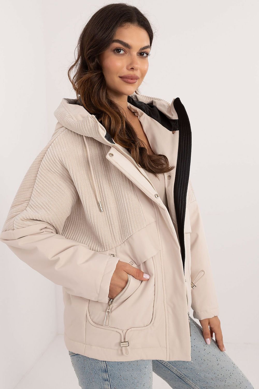 Quilted Jacket with Hooded Design - Michelle & Kenza Co.