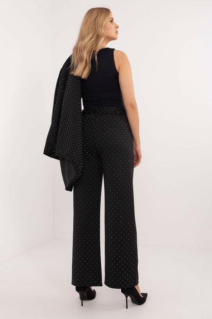 Chic Rhinestone Trousers