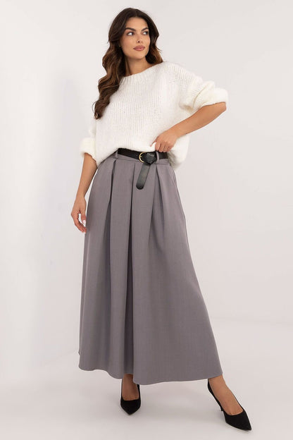 Elegant Flared Maxi Skirt