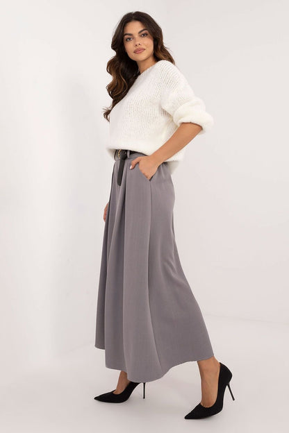 Elegant Flared Maxi Skirt