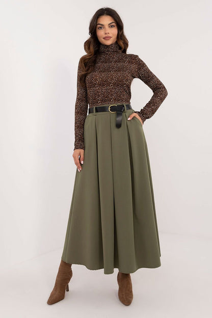 Elegant Flared Maxi Skirt