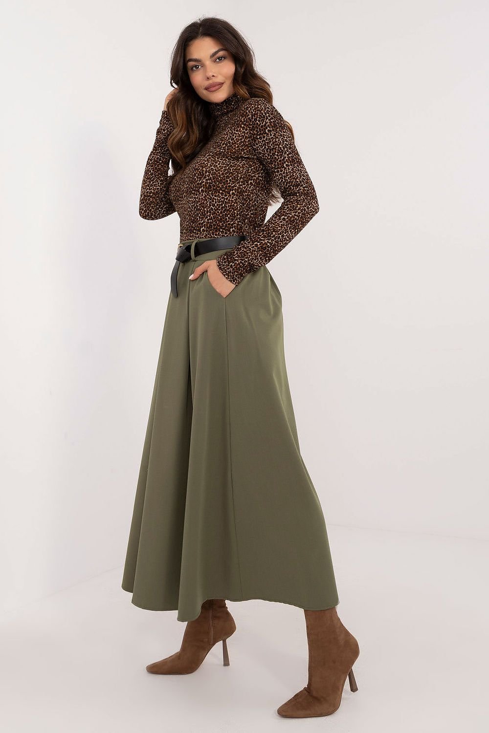 Elegant Flared Maxi Skirt