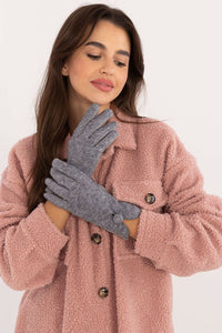 Smooth Fabric Gloves with Decorative Button Detail - Michelle & Kenza Co.