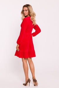 Velour Daydress with Ruffle Hem - Michelle & Kenza Co.