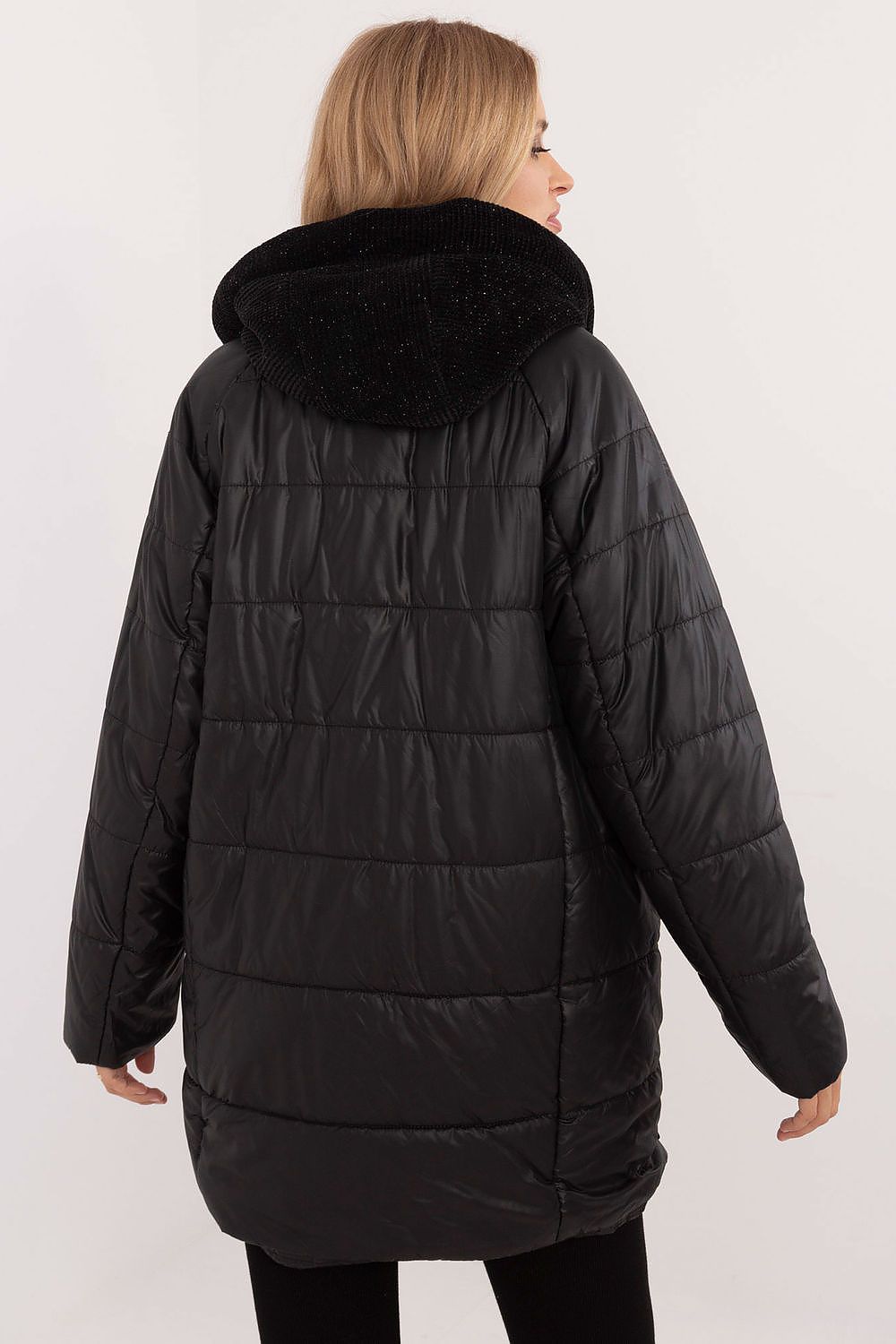 Corduroy Jacket with Quilted Design and Hood - Michelle & Kenza Co.