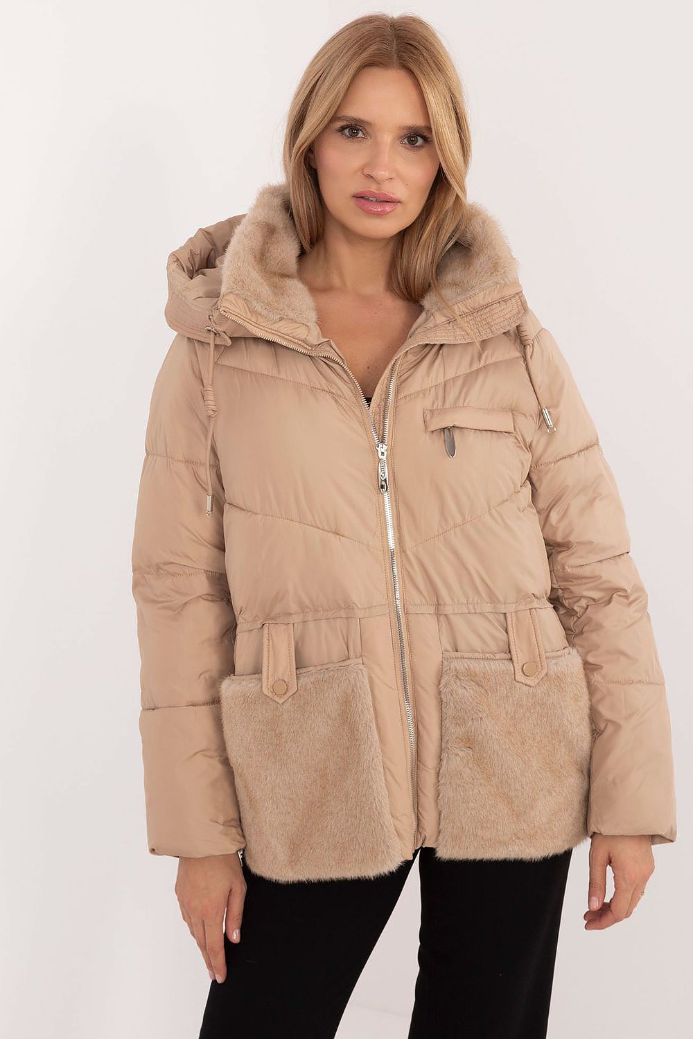 Quilted Jacket with Practical Hood - Michelle & Kenza Co.