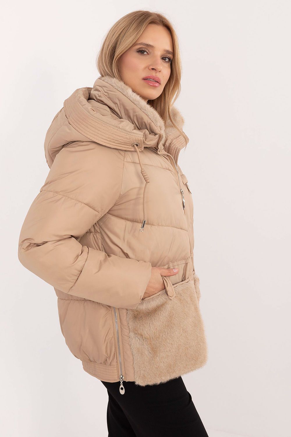 Quilted Jacket with Practical Hood - Michelle & Kenza Co.