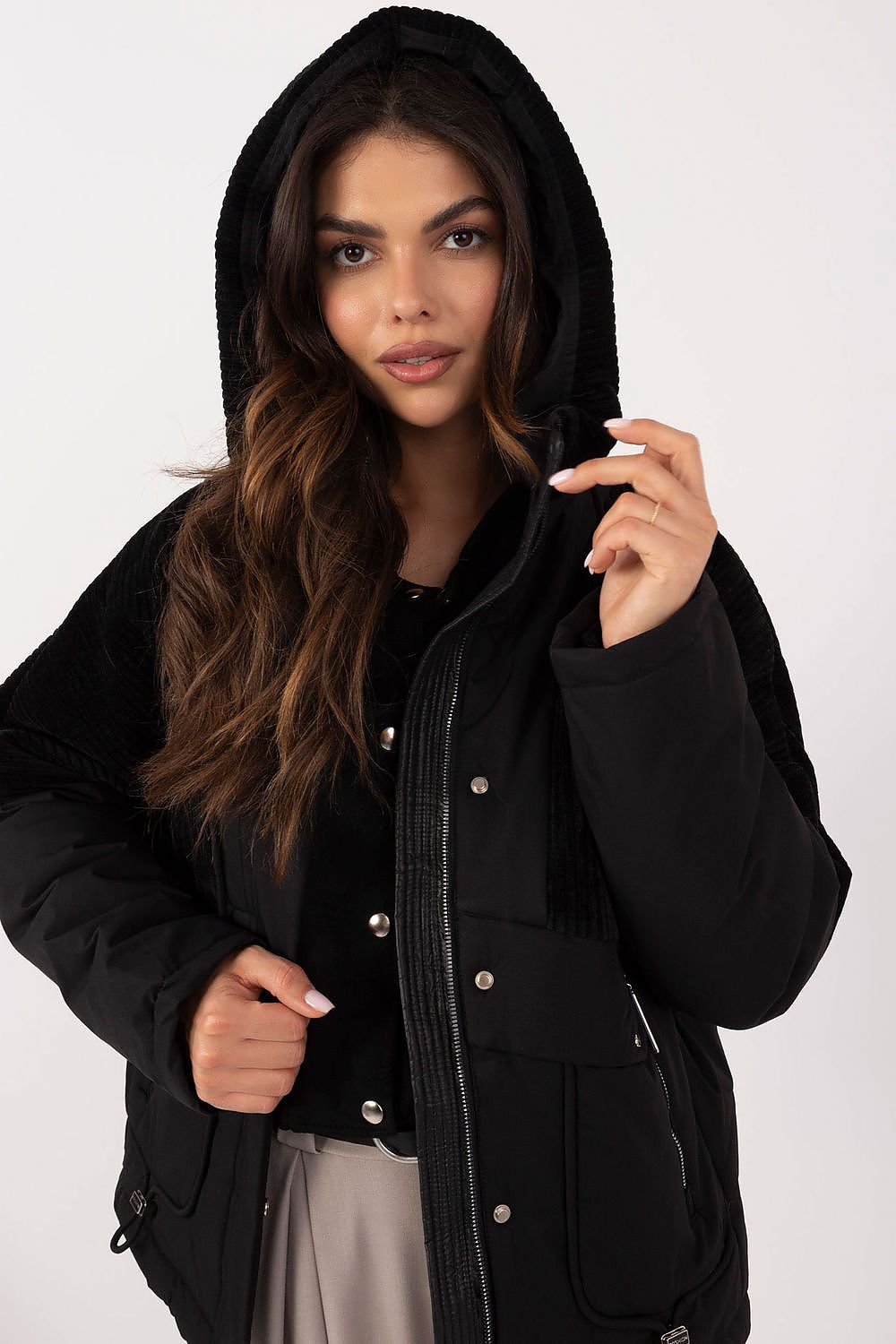 Quilted Jacket with Hooded Design