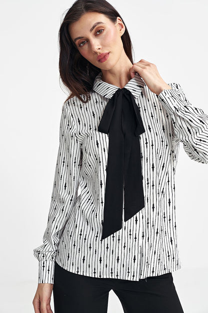 Viscose Long Sleeve Shirt with Classic Collar - Michelle & Kenza Co.