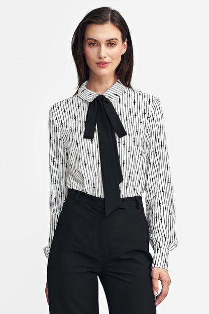 Viscose Long Sleeve Shirt with Classic Collar - Michelle & Kenza Co.