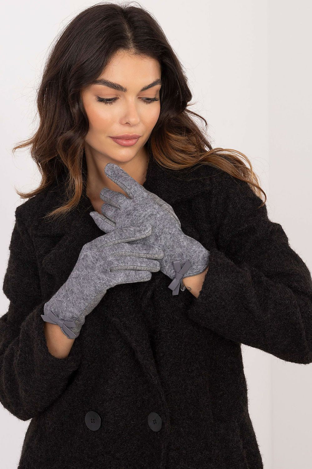 Cotton Blend Gloves with Decorative Bows - Michelle & Kenza Co.