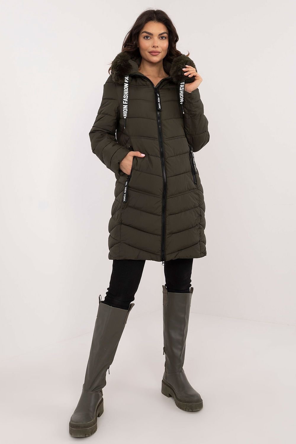 Chic Quilted Down Jacket