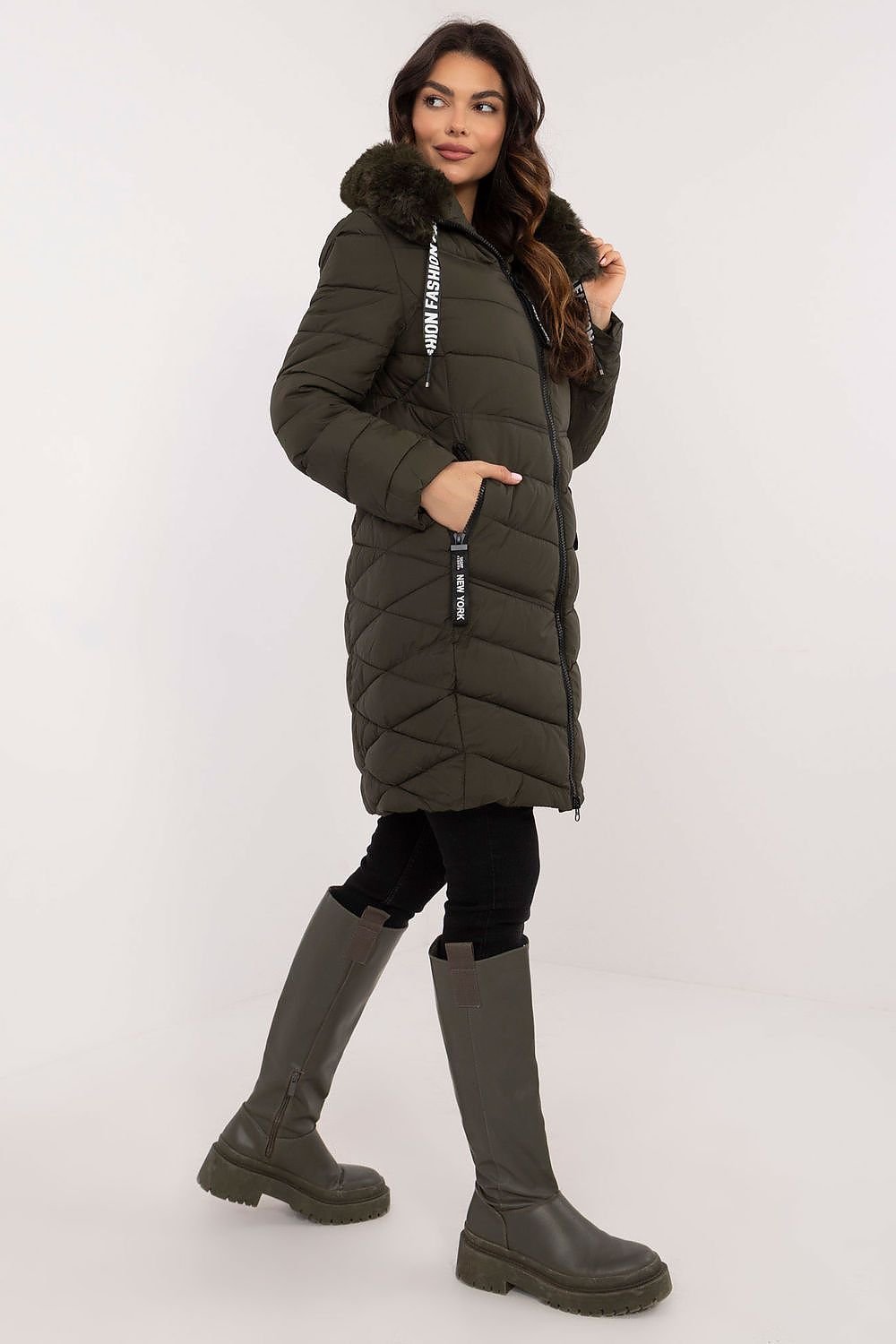 Chic Quilted Down Jacket