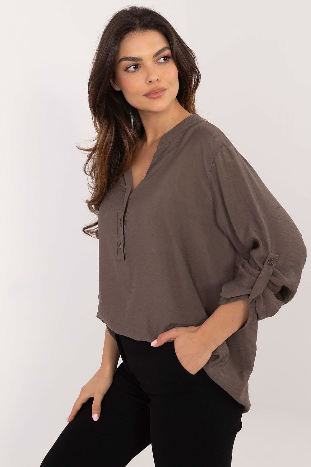 Elegant V-Neck Blouse